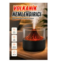 280 ml Ultrasonik Aromaterapi Nemlendirici – Volkanik LED Işık Efektli