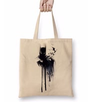 Batman Paint Drop Bez Çanta Uzun Saplı