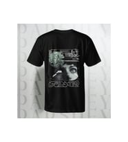 Special Girl Eye Baskılı Siyah Yarım Kollu Bisiklet Yaka Unisex Oversize T-shirt