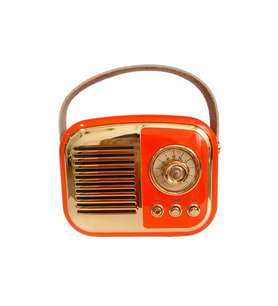Nostaljik Retro Radio Parlak Kaplama Bluetooth Bağlantılı