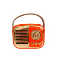 Nostaljik Retro Radio Parlak Kaplama Bluetooth Bağlantılı