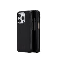 Bouletta Apple iPhone 15 Pro Uyumlu Deri Arka Kapak F360 RST1 (Siyah)