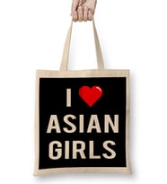 I Love Asian Girls Bez Çanta Uzun Saplı