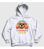 Presmono Unisex Beyaz Golden Retriever Dad Dog Hediye Köpek Kapüşonlu Sweatshirt 537822tt