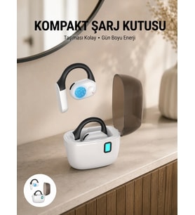 Bluetooth 5.0 Kulak İçi Kulaklık – Güçlü Bas, Uzun Pil Ömrü, Şarj Kutulu Tasarım Yeni Nesil