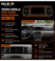 Corolla Orta Kalorifer Izgara 2002-2003-2004-2005-2006