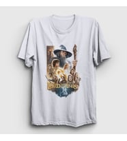 Presmono Unisex Beyaz Poster Yüzüklerin Efendisi The Lord Of The Rings T-Shirt 361940tt