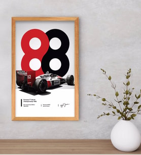 BK Gift Formula 1 Tasarımlı Dekoratif Retro Ahşap Çerçeveli Tablo-4