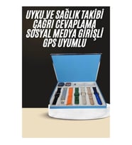 Mey İthalat® 7 Kordonlu Unisex Akıllı Saat Çoklu Kordon Seçeneği Amoled Ekran