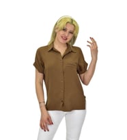 Kadın Ayrobin Kısa Kol Gömlek BGL-ST03695