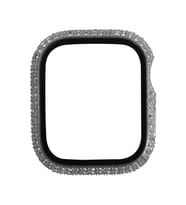 Apple Watch 7 41mm Zore Watch Gard 24 Kenarları Taşlı Sert PC Koruyucu (Renksiz)