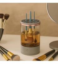 Durukar® USB Şarjlı Makyaj Fırçası Temizleyici Aparat Hızlı Kurutmalı, Çok Yönlü Fırça Temizleyici