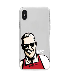 Iphone XSMAX Uyumlu Conor Mcgregor UFC Tasarımlı Şeffaf Telefon Kılıfı