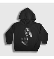 Presmono Unisex Çocuk Siyah Poster Johnny Depp Kapüşonlu Sweatshirt 325878tt