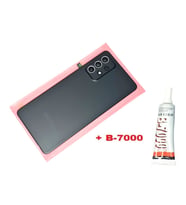 Samsung Galaxy A72 A725 Arka Pil Batarya Kapağı (FULL Kamera Lensli+B-7000) SİYAH