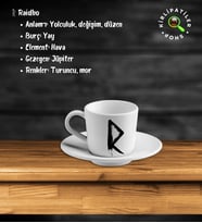 KirliPatiler Porselen Fincan Üzeri Rune Sembol Baskılı (21)