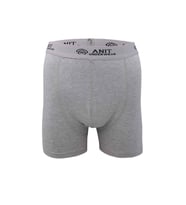 Kısa Paça Likralı Erkek Boxer Gri - 1115A