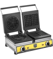 Remta Çiftli Kare + Çiçek Model (21 çap) Waffle Makinası Elektrikli