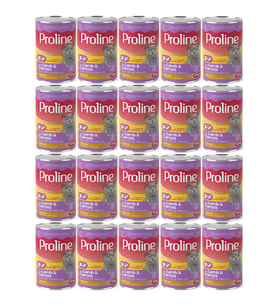 Proline Kuzu Etli ve Havuçlu Pate Et Parçalı Kedi Konservesi 395 Gr*20 Adet (Kahverengi)