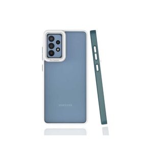 Samsung Galaxy A72 Uyumlu Kılıf Zore Mima Kapak (Koyu Yeşil)