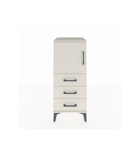 Hyperion Komodin 2 Raflı 3 Çekmeceli Tek Kapaklı 44x44x106 Aytaşı-Aytaşı