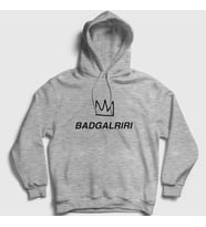Presmono Unisex Gri Badgalriri Rihanna Kapüşonlu Sweatshirt 330407tt (Gri)