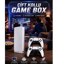 3D Çift Oyun Kollu 4K HD Ekran Nostaljik 20.000 Oyunlu Beyaz Game Box