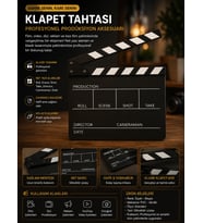 Profesyonel Klaket Tahtası – Film, Video & Sosyal Medya Çekimleri