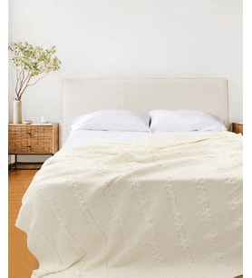 Koza Home Trenza Krem Çift Kişilik Battaniye 200x220 15025