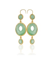 Kadir Jewellery 22 Ayar Altın Kaplama Kadın Sallantılı Küpe -El İşçiliği Ve Hipoalerjenik Küpe