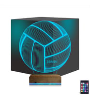 Luvivia Voleybol Topu Voleybolcu Kişiye Özel 3D Lamba - Masa Gece Lambası
