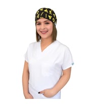 Radyoloji Desenli Doktor Hemşire Hastane Cerrahi Bone (Siyah)