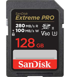 Sandisk 128Gb Extreme Pro Sdxc Uhs-Ii Hafıza Kartı - C10, U3, V60, 6K, 4K Uhd, Sd Kart - Sdsdxep-128 (Çok Renkli)