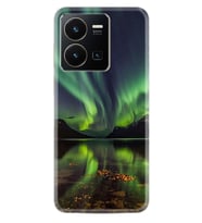 Vivo Y35 Kılıf Resimli Desenli Baskılı Silikon Kuzey Işıkları 1327