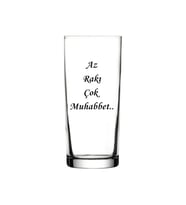 Az Rakı Çok Muhabbet Yazılı Rakı Bardağı (Standart)