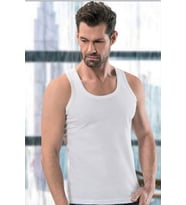 Erkek Ribana Atlet Beyaz - 1104A