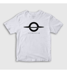 Presmono Unisex Çocuk Beyaz Wormhole Film interstellar T-Shirt 245909tt (Beyaz)