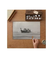 Denizde Tekne Tasarımı 240 parça Ahşap Puzzle Ahşap Kutuda MP06799