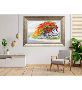 Gümüş Çerçeveli dekoratif Tablo as1290
