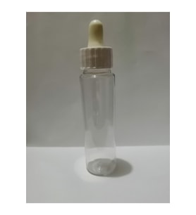 60ml Plastik Şeffaf Gorilla Şişe+oksidan Damlalıklı,medikal Şişe,boş Şişe,100 Adet