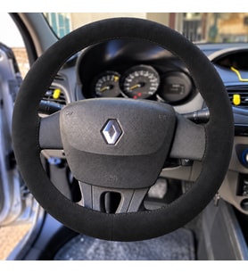 Renault Fluence Direksiyon Kılıfı Alcantara Süet Monza Black Serisi Siyah 2009-2016