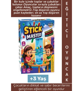 Eğitici Çocuk El Göz Koordinasyon Sabır Dikkat Stratejik Düşünme Gelişim Eğlenceli Stick Master Oyun