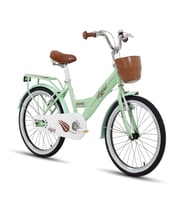 TommyBike Latte Sepetli, Elcikli 20 Jant Çocuk Bisikleti, 6-9 Yaş Çocuk Bisikleti (Su Yeşili)
