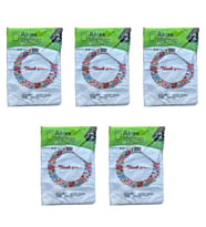 Arma Baskılı Mini Blok Poşet Torba - No : 2 - 25x37 Cm. - Beyaz - 100 Adetlik 5 Paket
