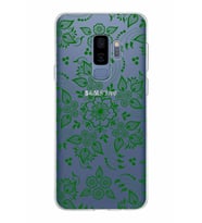 Samsung Galaxy S9 Plus Kapak Nostalji Desen Tasarımlı Şeffaf Silikon Kılıf