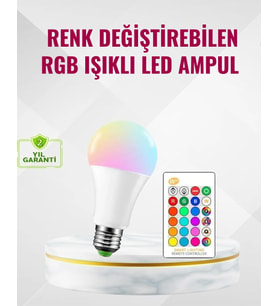 9 Watt Beyaz Işık ve Renk Ayarlı Akıllı LED Ampul