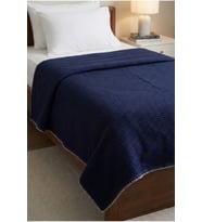 %100 Pamuk Tek Kişilik Kroşetalı Waffle Pike 160x220 Cm