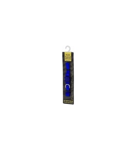 Cattie Güvenlik Tokalı Dokumadan El Yapımı Kedi Boyun Tasması 1x15-25cm - Royal Blue