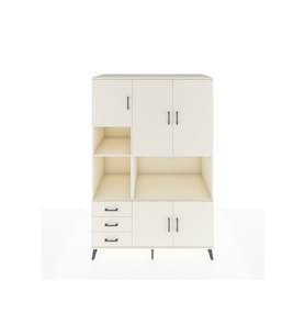 Kronos Dolap 9 Raflı 3 Çekmeceli 5 Kapaklı 132x59x195 Aytaşı-Aytaşı/Aytaşı