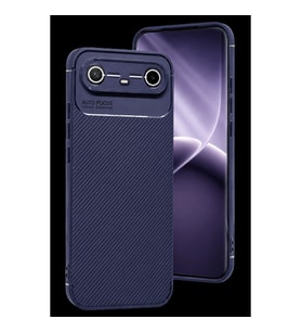 Tecno Spark Slim 5g Auto Focus Karbon Kapak - Lacivert